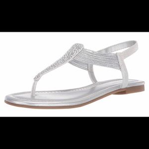 silver sandals